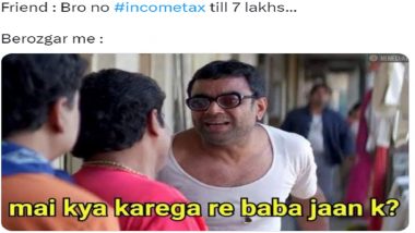 #incometax Trends on Twitter As Netizens Share Funny Memes and Jokes After FM Nirmala Sitharaman Announces New Income Tax Slabs Under New Tax Regime